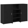 vidaXL Resepsjonspult svart eik 155x50x103,5 cm konstruert tre