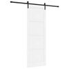 vidaXL Skyved&oslash;r Hvit 83 x 232 cm Heltre furu
