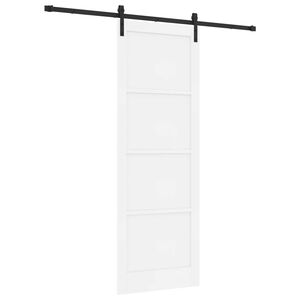vidaXL Skyved&oslash;r Hvit 83 x 232 cm Heltre furu