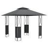 vidaXL Paviljong med tak antrasitt 300x300x270 cm st&aring;l