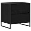 vidaXL Nattbord Svart Eik 50 x 39.5 x 50 cm Konstruert tre