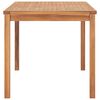 vidaXL 5-delers hagespisesett 140x80 cm heltre teak