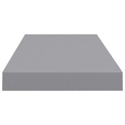 vidaXL Flytende vegghylle grå 60x23,5x3,8 cm MDF
