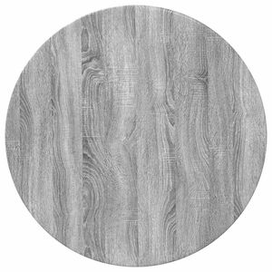 vidaXL Bordplate Gr&aring; sonoma &Oslash; 70 x 1,5 cm Konstruert tre