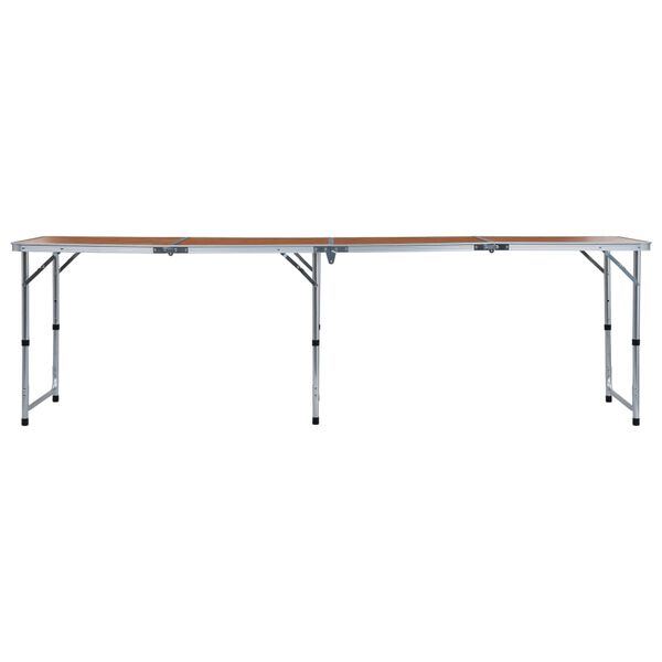 vidaXL Sammenleggbart campingbord aluminium 240x60 cm