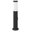 vidaXL Pullertlampe med stikkontakt 50 cm rustfritt st&aring;l IP44