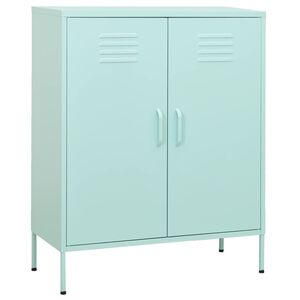 vidaXL Oppbevaringsskap myntegr&oslash;nn 80x35x101,5 cm st&aring;l