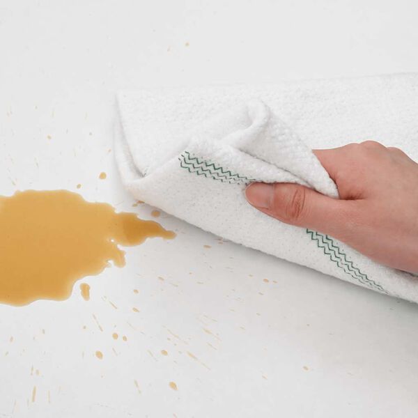 vidaXL Pussekluter 5 stk hvit med gr&oslash;nne striper 50x60 cm