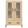 vidaXL Highboard sonoma eik 69,5x31x115 cm konstruert tre