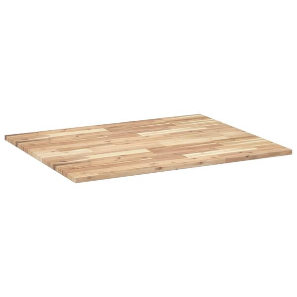 vidaXL Bordplate ubehandlet 100x80x2 cm heltre akasie
