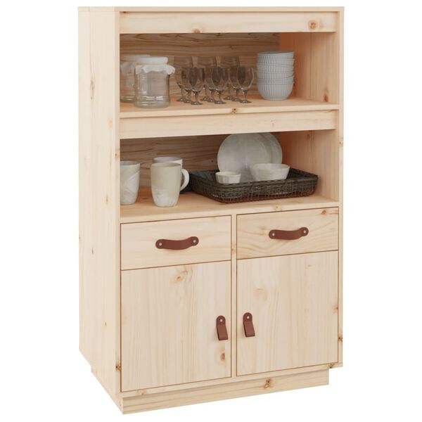 vidaXL Highboard 67x40x108,5 cm heltre furu