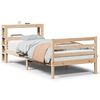 vidaXL Sengeramme med hodegavl 100x200 cm heltre furu