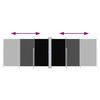 vidaXL Uttrekkbar sidemarkise 200x600 cm svart