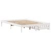 vidaXL Sengeramme uten madrass hvit 120x200 cm heltre furu