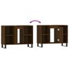 vidaXL Baderomsskap brun eik 80x33x60 cm konstruert tre
