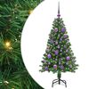 vidaXL Kunstig juletre med 150 LED gr&oslash;nn 120 cm PVC og St&aring;l og Plast