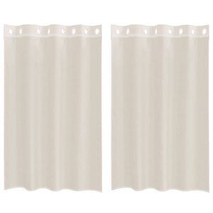 vidaXL Voilegardiner med grommets 2 stk krem 140x175 cm