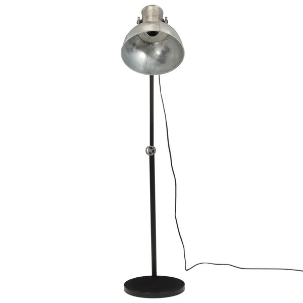 vidaXL Gulvlampe 25 W vintage s&oslash;lv 30x30x90-150 cm E27