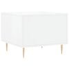 vidaXL Salongbord 2 stk h&oslash;yglans hvit 50x50x40 cm konstruert tre