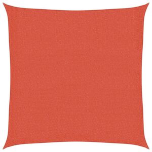 vidaXL Solseil 160 g/m&sup2; terrakotta 2,5x2,5 m HDPE