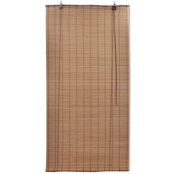 vidaXL Rullegardiner 2 stk bambus 150x220 cm brun