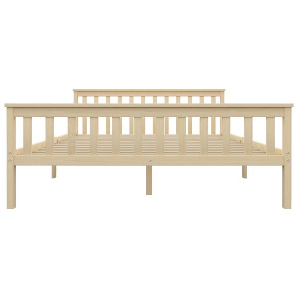 vidaXL Sengeramme heltre furu naturlig 160x200 cm