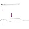 vidaXL Innvendbar Markise Lysegr&aring; 350 x 250 cm Stoff og st&aring;l