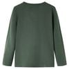 T-skjorte for barn med lange ermer m&oslash;rkegr&oslash;nn 116