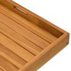 vidaXL Serveringsbrett 60x60 cm heltre teak
