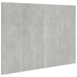 vidaXL Sengegavl betonggr&aring; 120x1,5x80 cm konstruert tre