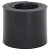 vidaXL Gummikant for sn&oslash;plog svart 200x15x1 cm