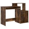 vidaXL Skrivebord R&oslash;kt eik Konstruert tre 120,5 x 44 x 88,5 cm