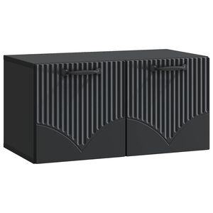 vidaXL Vegghengt TV skap Svart 59,5 x 31 x 30 cm Konstruert tre