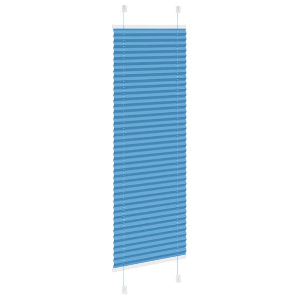 vidaXL pliss&eacute;gardin bl&aring; 40x100 cm Stoff Bredde 39,4 cm Polyester