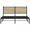 vidaXL Sengeramme i metall uten madrass sonoma eik 140x190 cm