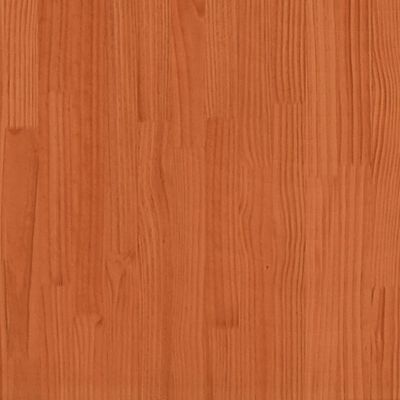 vidaXL Pottebord med hylle voksbrun 108x50x75 cm heltre furu