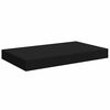 vidaXL Flytende vegghyller 4 stk svart 40x23x3,8 cm MDF