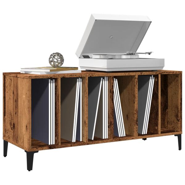 vidaXL Plateskap gammelt tre 100x38x48 cm konstruert tre