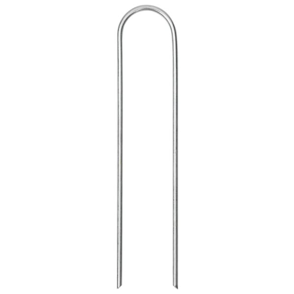 vidaXL Jordplugger U-formet 25 stk 15x3,5 cm galvanisert stål