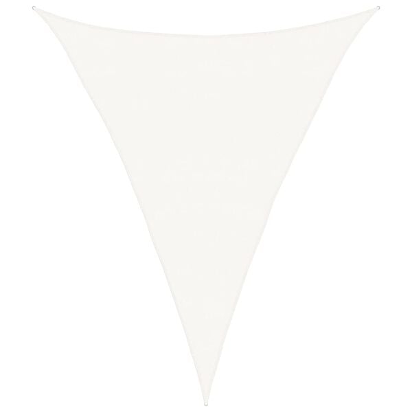 vidaXL Solseil 160 g/m&sup2; hvit 5x7x7 m HDPE