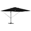 vidaXL Parasoll Svart 351 x 250 x 253 cm Polyester og aluminium