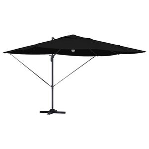 vidaXL Parasoll Svart 351 x 250 x 253 cm Polyester og aluminium