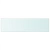 vidaXL Hyllepanel klart glass 90x25 cm