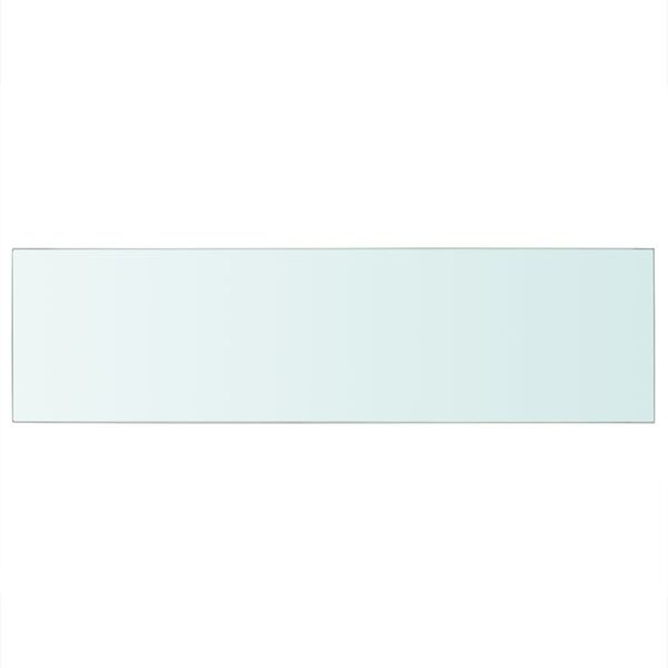 vidaXL Hyllepanel klart glass 90x25 cm