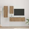 vidaXL TV-benksett 4 pcs artisan eik 30.5 x 30 x 90 cm Konstruert tre