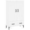 vidaXL Highboard hvit 69,5x31x115 cm konstruert tre