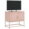 vidaXL TV-benk rosa 68,5x39x60,5 cm st&aring;l
