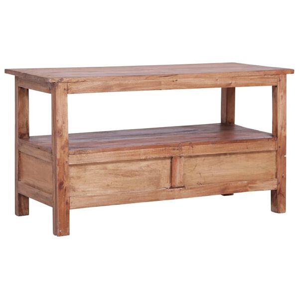 vidaXL TV-benk 90x40x50 cm gjenvunnet heltre