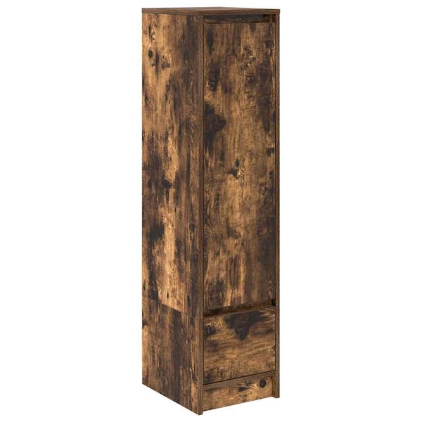 vidaXL Highboard røkt eik 29,5x34x119,5 cm konstruert tre