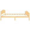vidaXL Sengeramme med 4 skuffer heltre furu 160x200 cm
